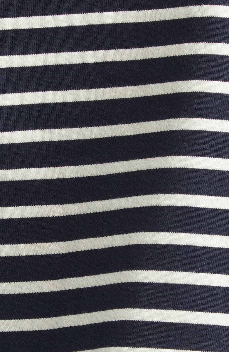 Wales Bonner Reflect Offset Stripe Polo, Alternate, color, Navy / Ivory