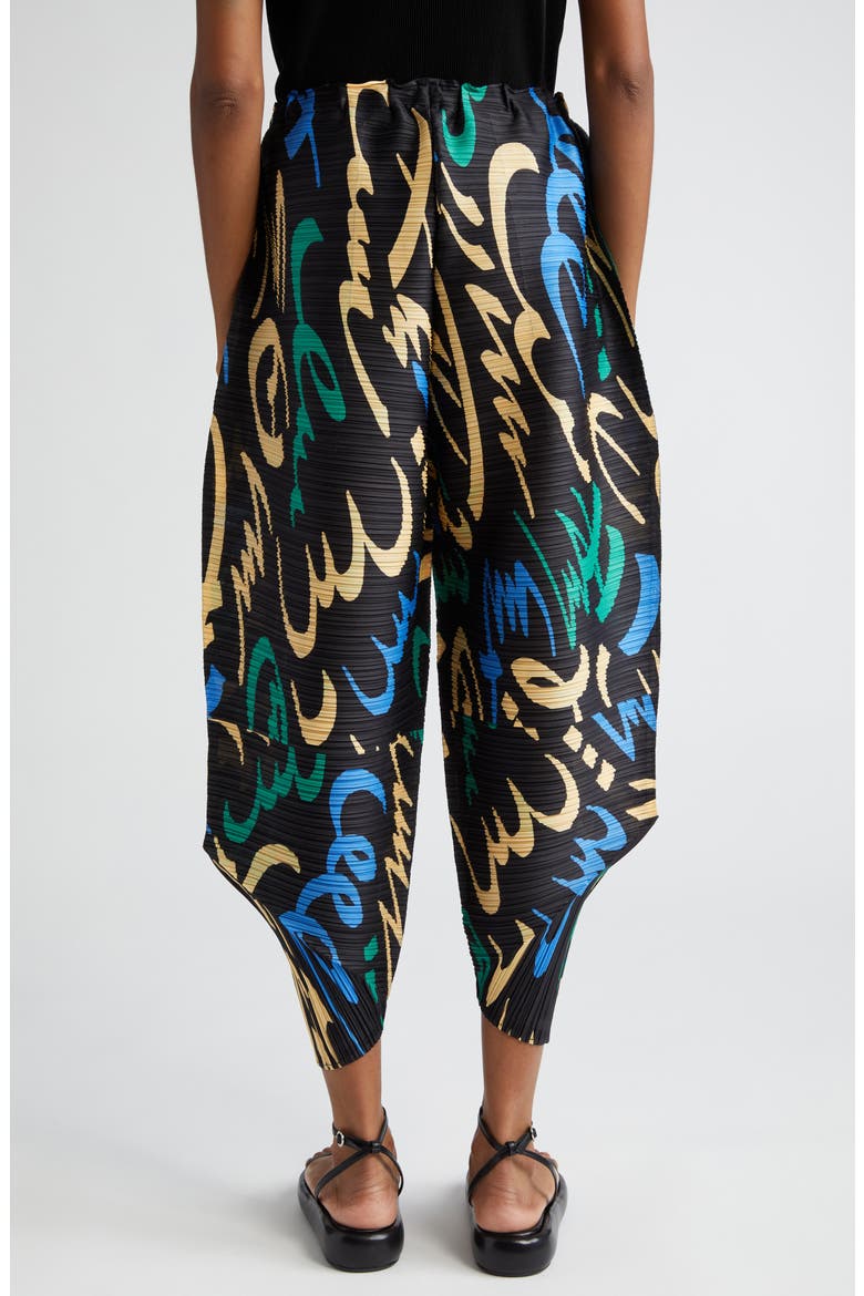 Fizzy Pleated Pants, Alternate, color, BLACK