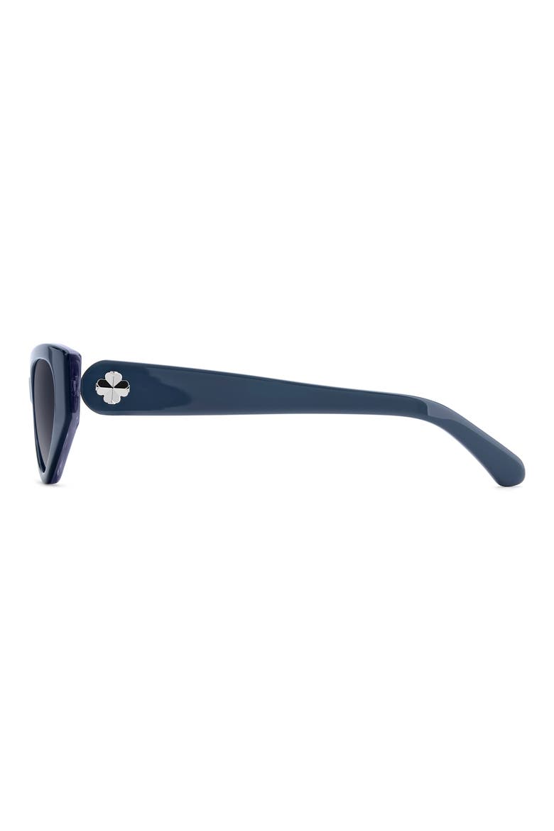 bria 52mm cat eye sunglasses, Alternate, color, BLUE/ DARK GREY SF