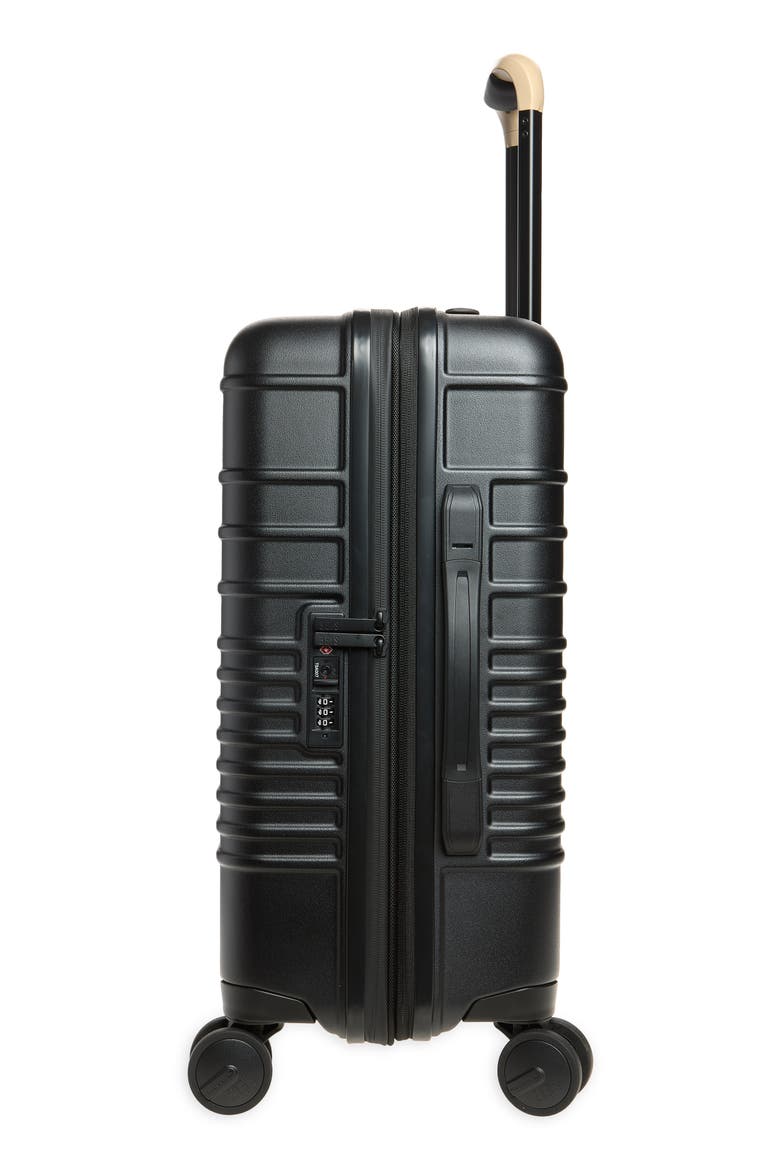 The Carry-On Roller Suitcase, Alternate, color, BLACK