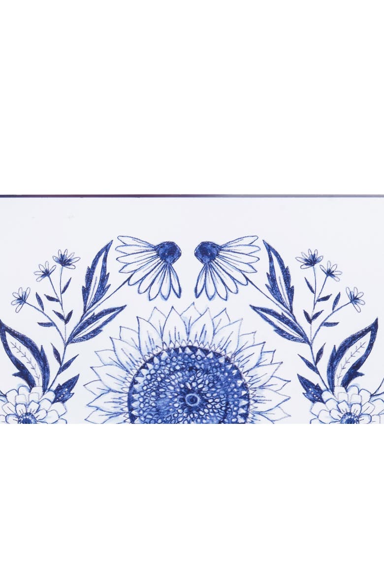 Blue Harvest Sunflower Decorative Wall Art, Alternate, color, Blue