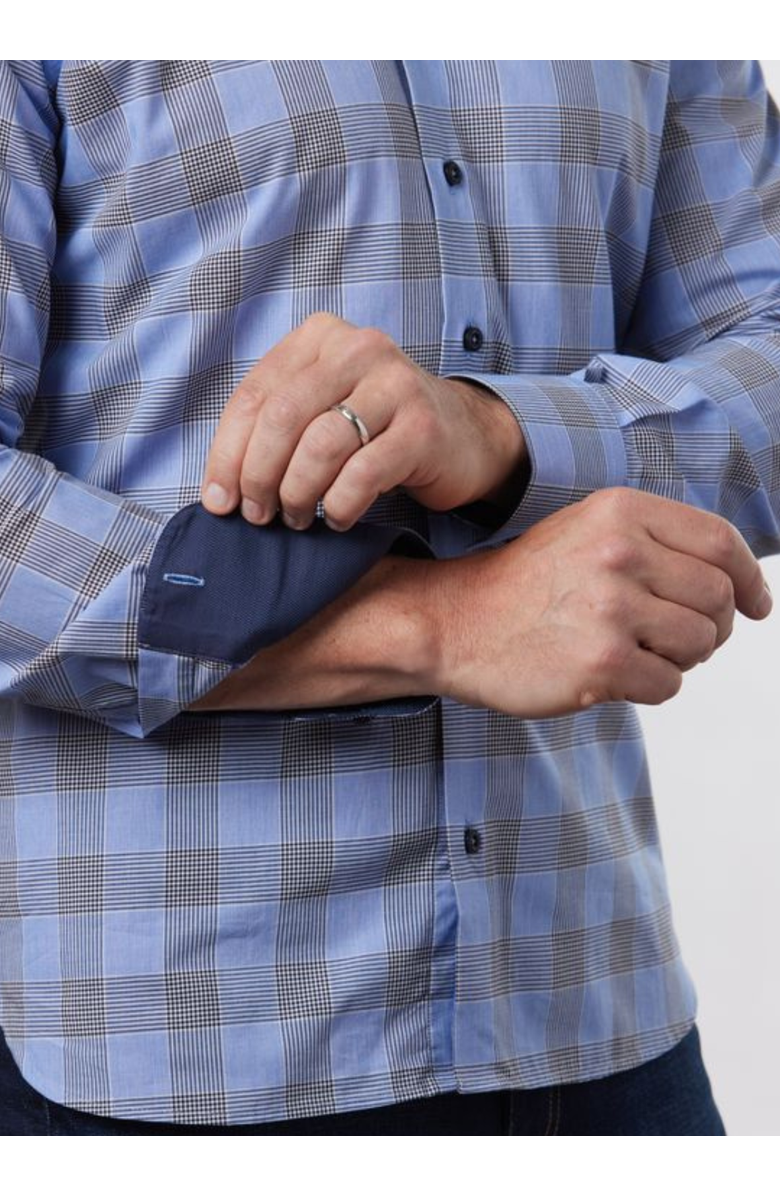 Hammer Made Sharkfin Tailored Fit Button Down Shirt, Alternate, color,