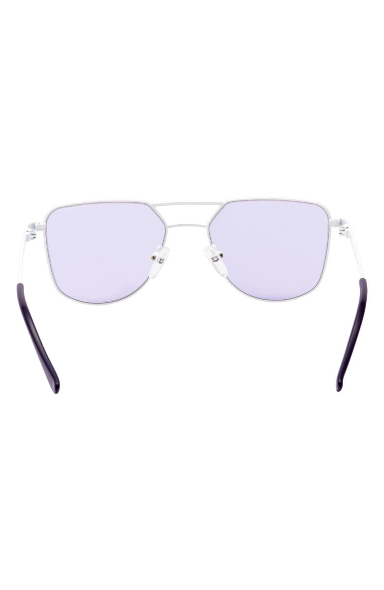 KidRaq Kids' Hipster 48mm Polarized Sunglasses, Alternate, color, Robotic White