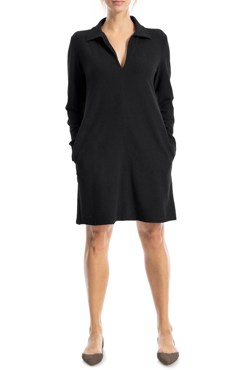 MAX STUDIO Corduroy Dress, Alternate, color, Black-Black