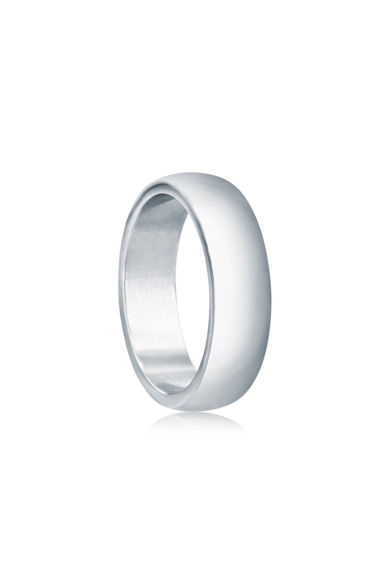 Stainless Steel Polished Ring, Alternate, color, SILVER