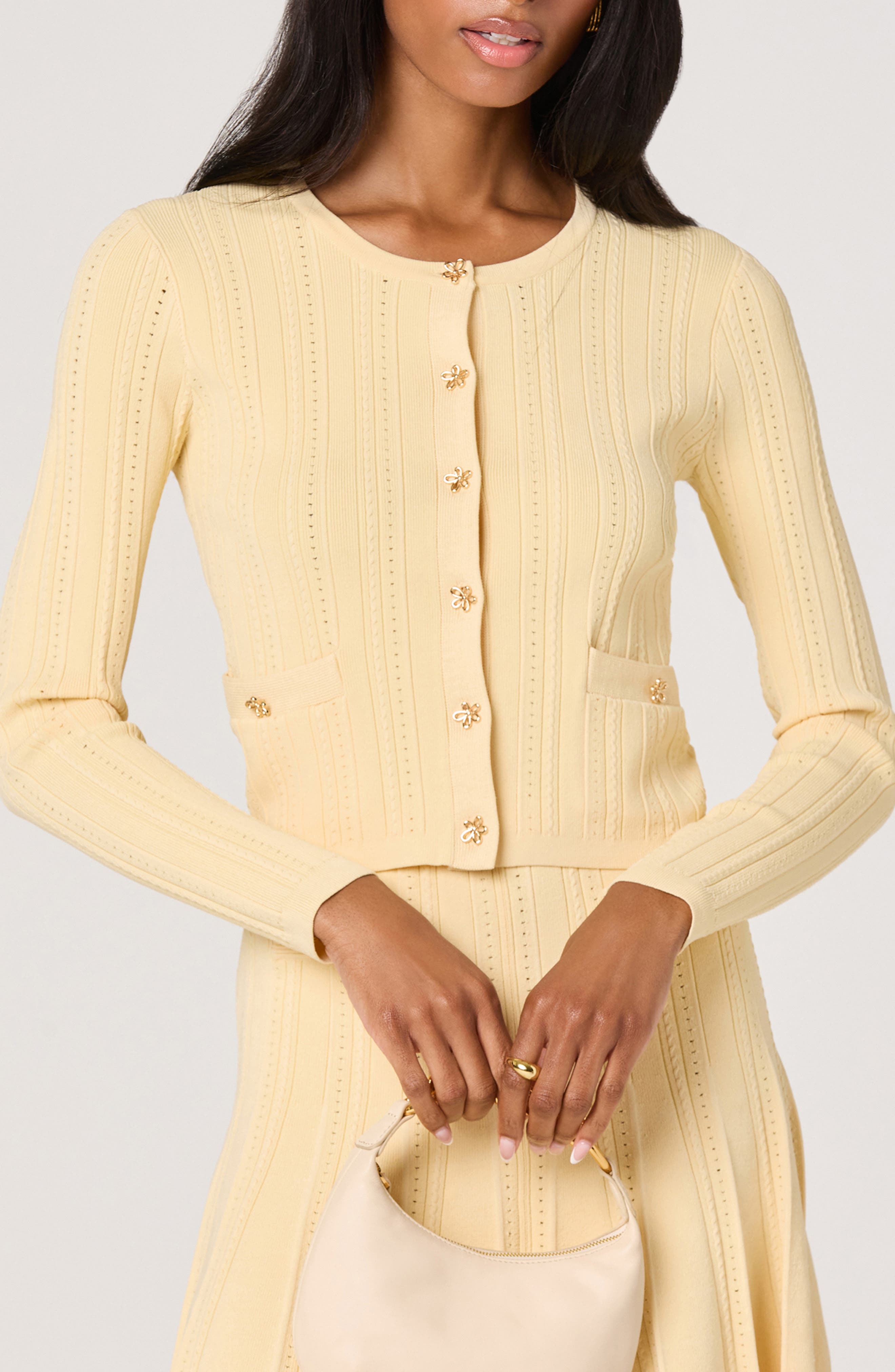 Myrtle Pointelle Knit Cardigan