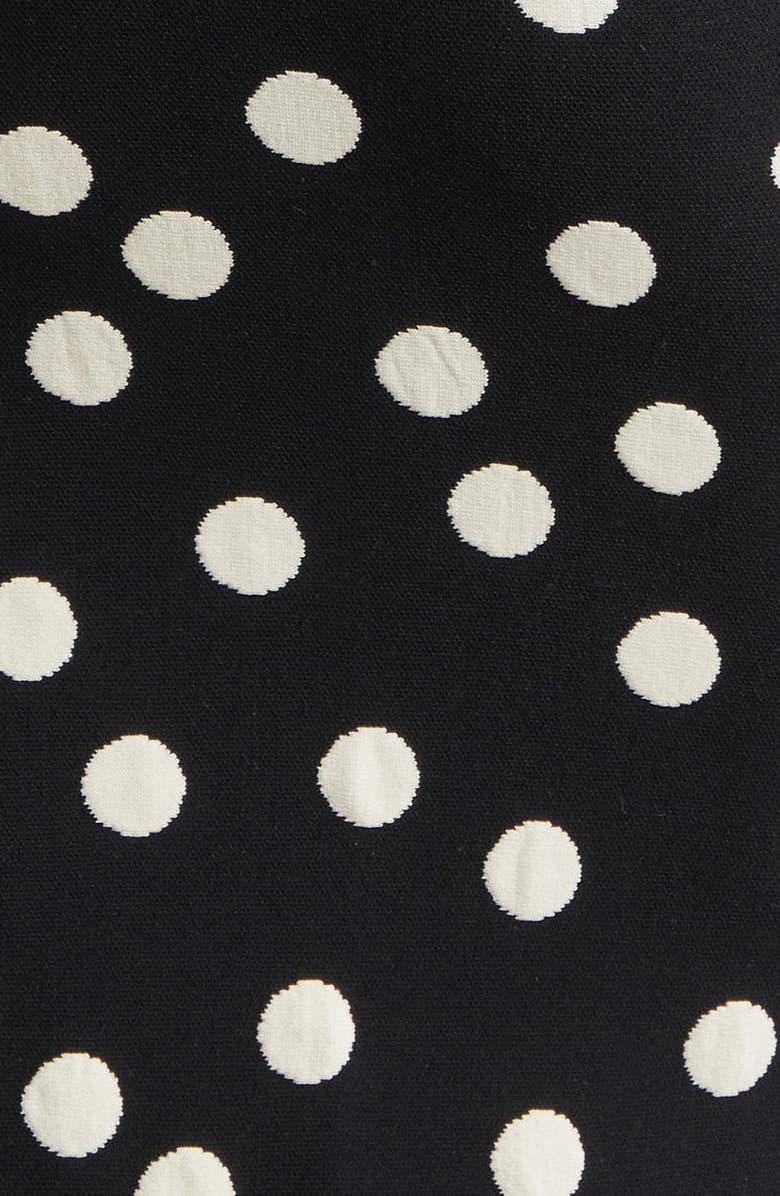 L'AGENCE Tula Polka Dot Crop Camisole, Alternate, color, Black/ Ecru Polka Dot