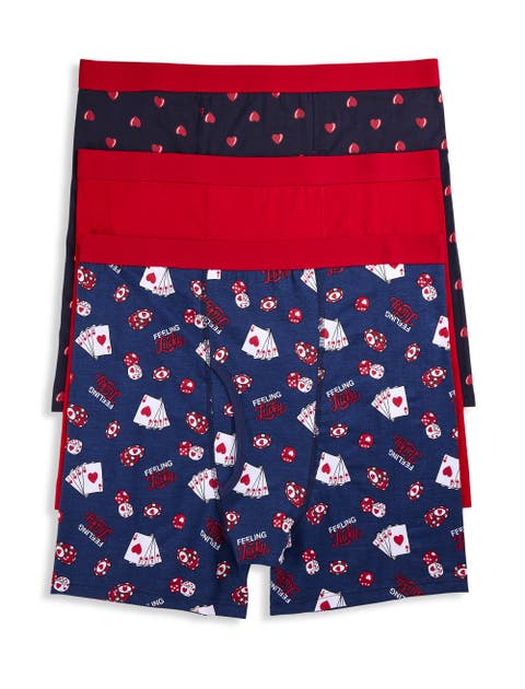 Big 
Tall 3-pk Active Stretch 4 Inch Boxer Briefs