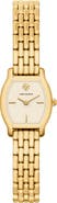 Tory Burch Eleanor Curve Mini Two Tone Bracelet Watch