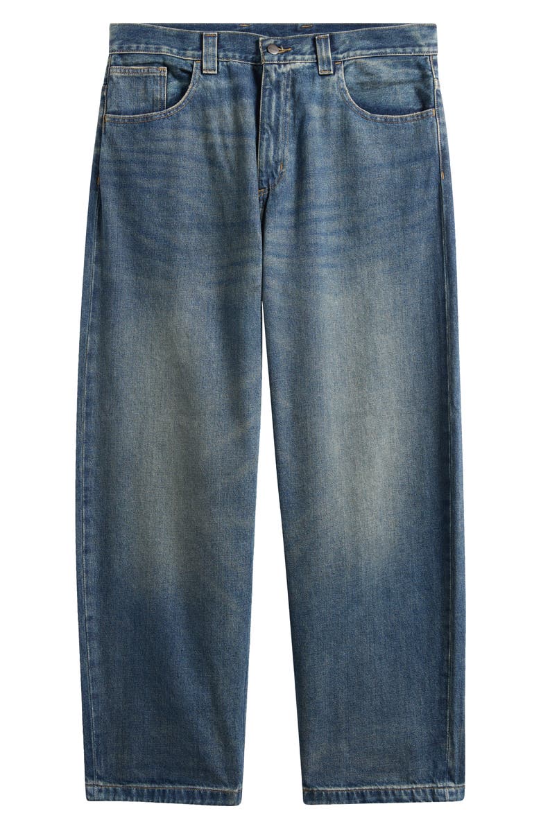 Carhartt Work In Progress Brandon Loose Straight Leg Jeans, Alternate, color, Blue Worn Used Wash