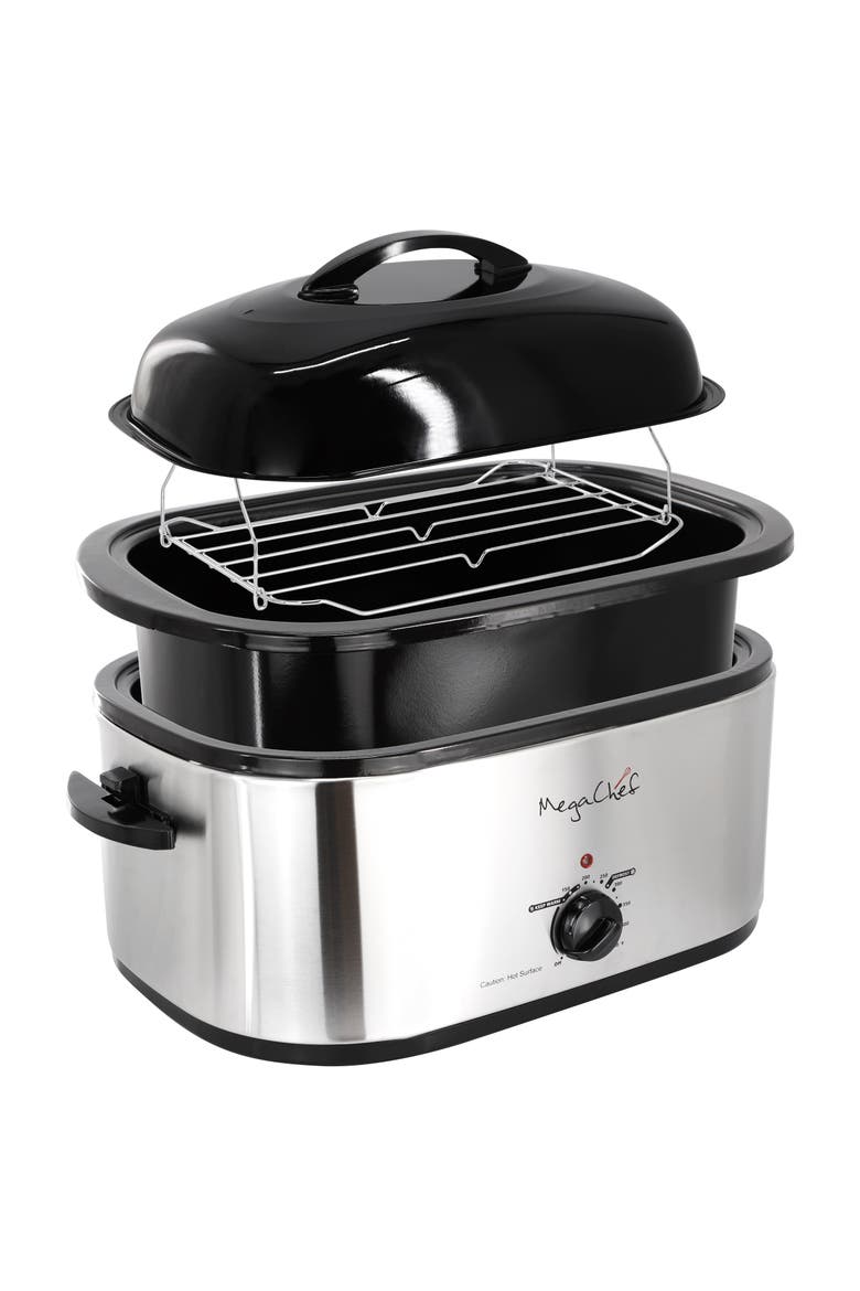 22 Quart Electric Roaster Oven, Alternate, color, Black