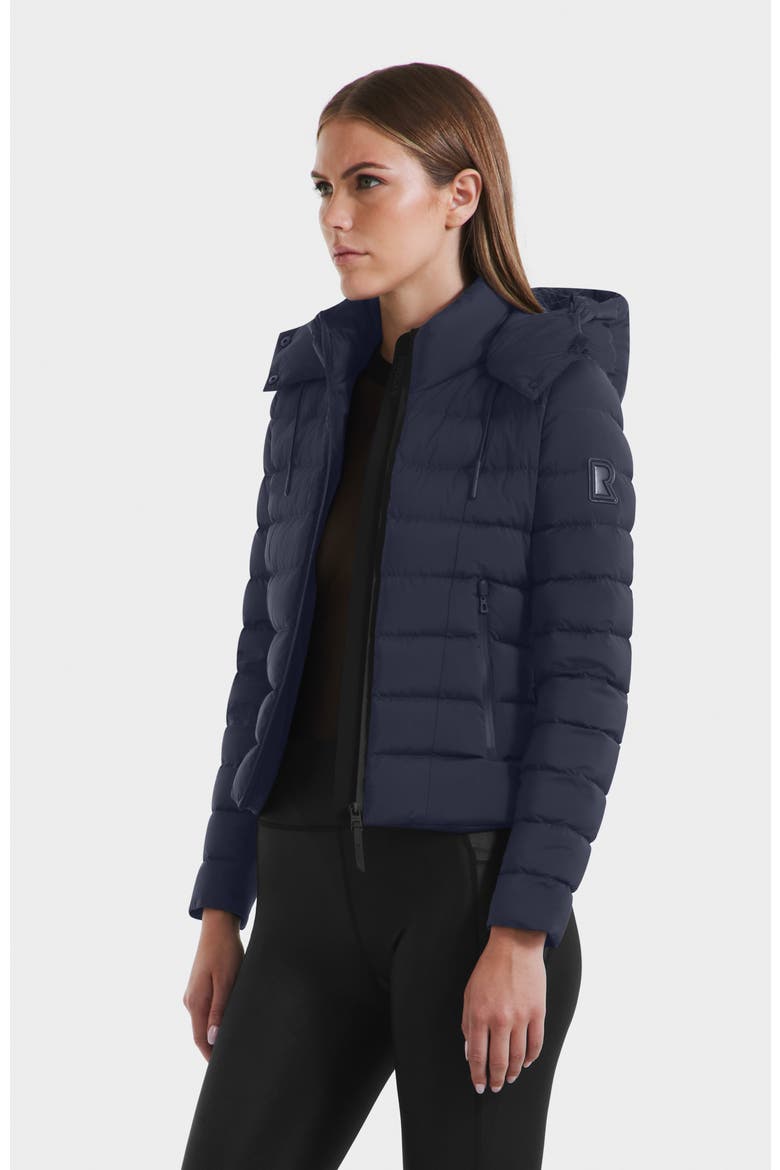 Melissa Lightweight Down Puffer, Alternate, color, Navy