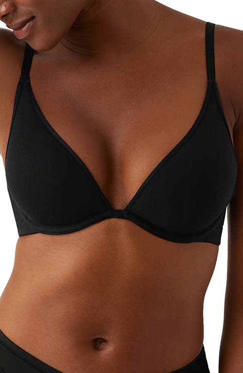 b.tempt'D by Wacoal Cotton to a Tee Underwire Plunge T-Shirt Bra in Night at Nordstrom, Size 36B