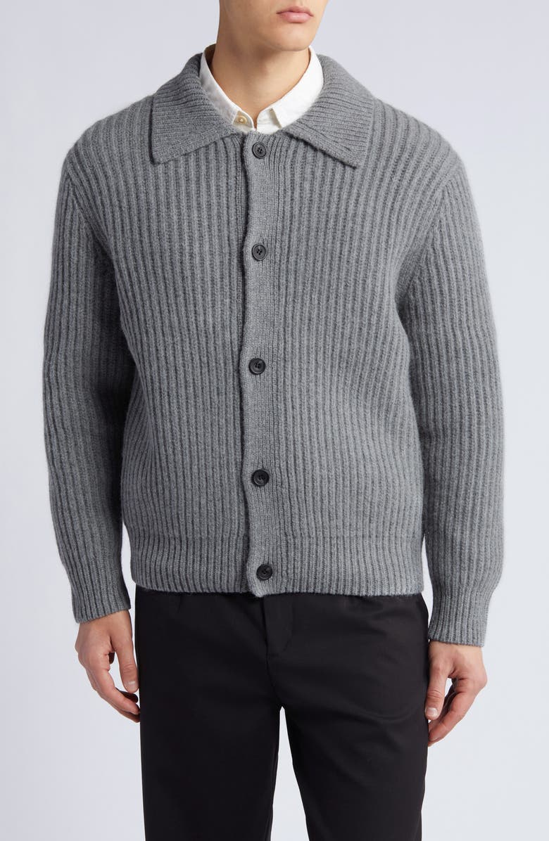 COS Relaxed Fit Alpaca & Recycled Wool Blend Cardigan, Alternate, color, 