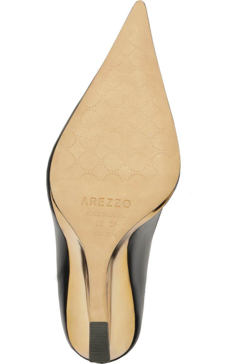 Arezzo Roxy T-Strap Pointed Toe Wedge Pump, Alternate, color, Black