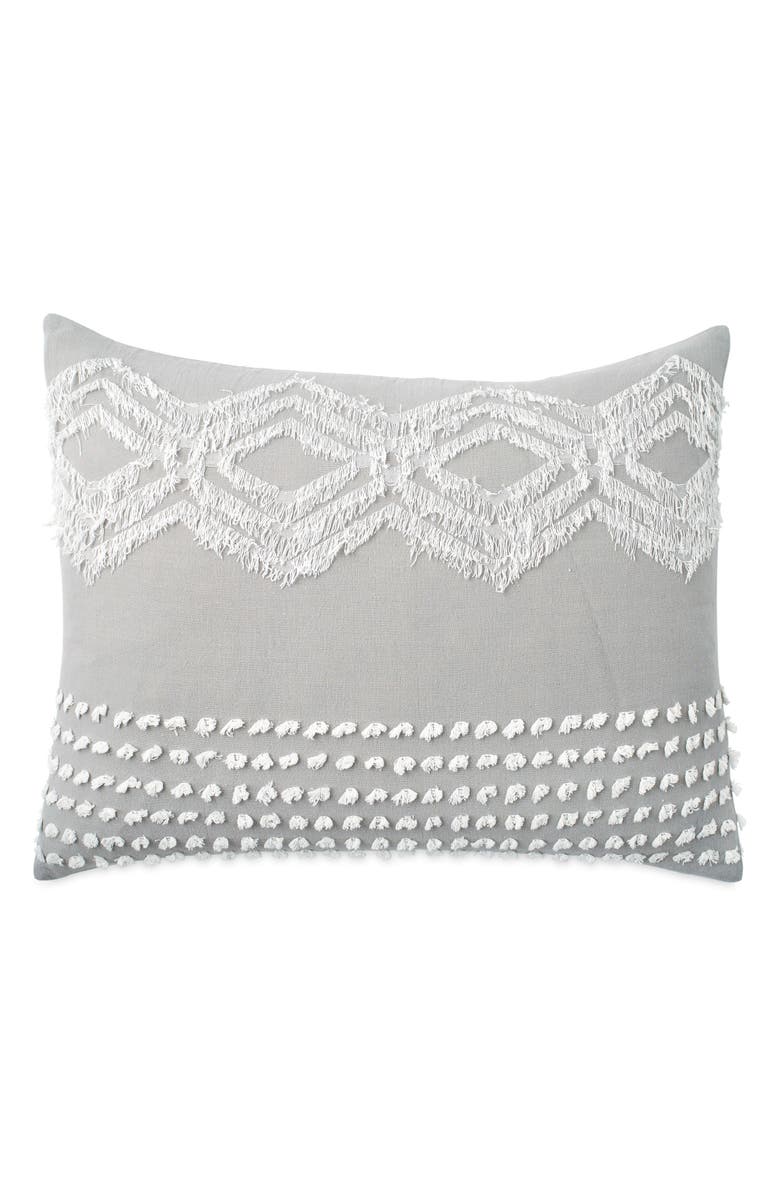 Peri Home Cut Geo Sham, Main, color, Grey