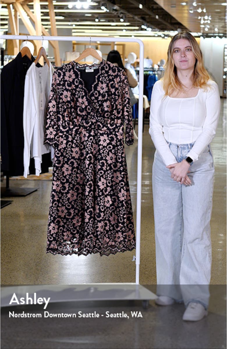 Mon Cheri Lace Cocktail Dress, sales video thumbnail