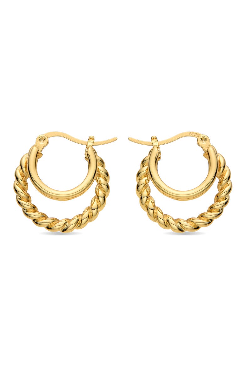 Pauline Triple Loop Hoop Earrings, Alternate, color, GOLD