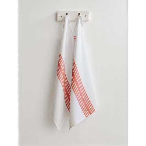 Linen Kitchen Towels Set of 2, 17 x 26 Inch for Dining Table, Holiday and Everyday Table Decor - Farmhouse