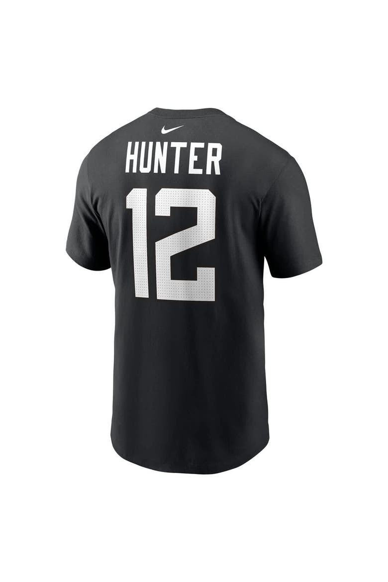Men's Nike Travis Hunter Black Jacksonville Jaguars 2025 NFL Draft First Round Pick Player Name & Number T-Shirt, Alternate, color, Black