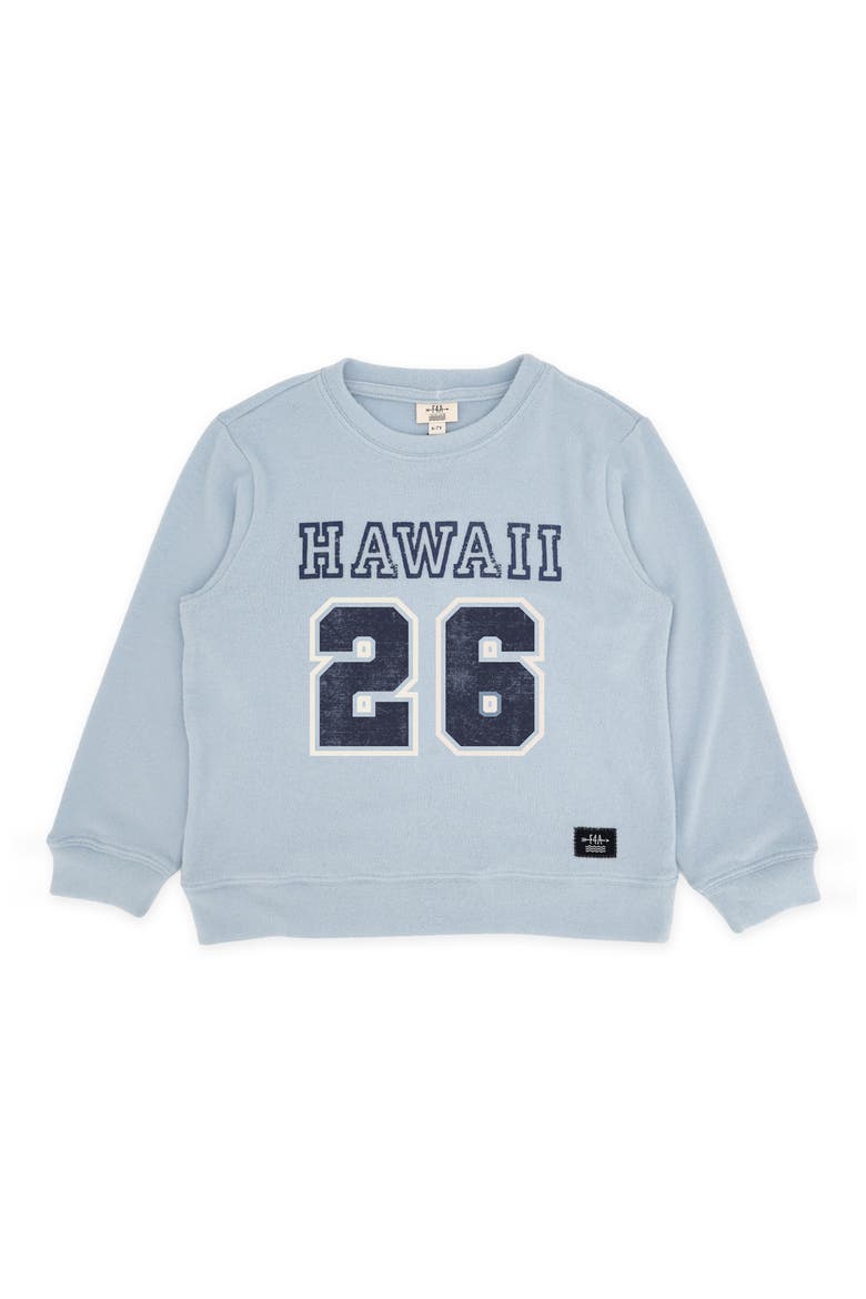 Hawaii Hacci Knit Pullover, Main, color, CELESTIAL BLUE