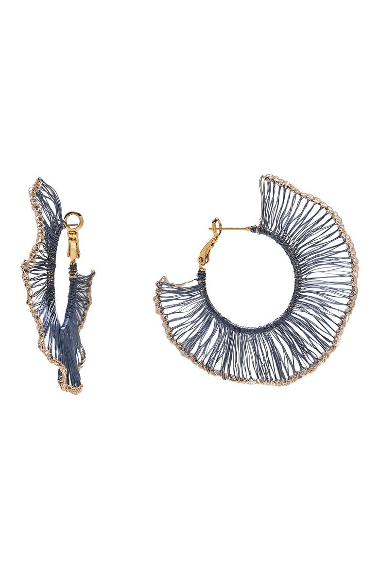 Nikolina Statement Hoop Earrings, Main, color, GOLD