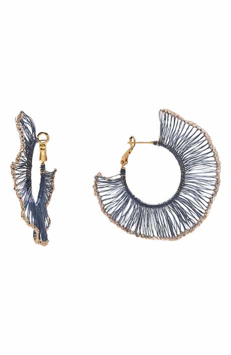 EYE CANDY LOS ANGELES Nikolina Statement Hoop Earrings