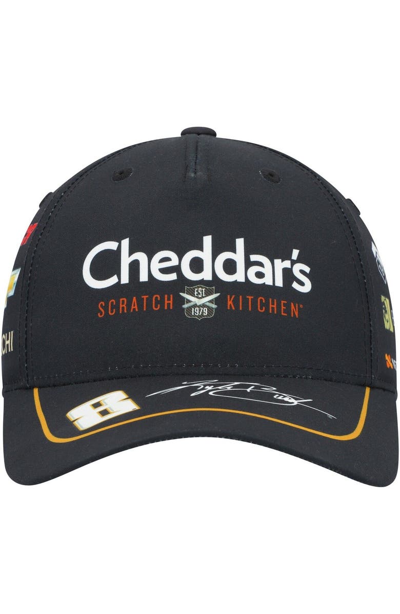 CHECKERED FLAG Men's Checkered Flag Black Kyle Busch Sponsor Uniform Adjustable Hat, Alternate, color, 
