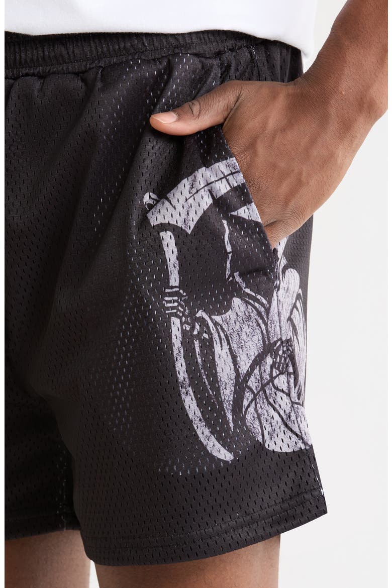 Elite City Reapers Mesh Shorts, Alternate, color, BLACK