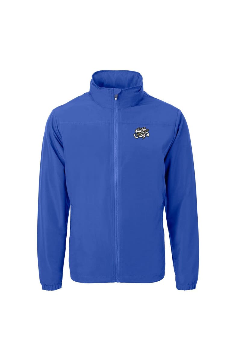 Cutter & Buck Men's Cutter & Buck Blue Omaha Storm Chasers Charter Eco Recycled Full-Zip Jacket, Alternate, color, 