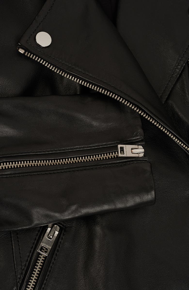 Lucky Brand Leather Moto Jacket, Alternate, color,