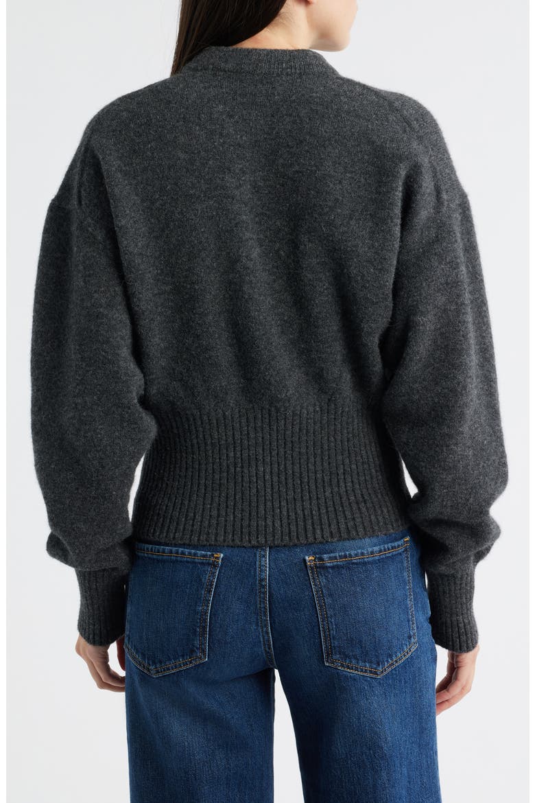 Randi Boiled Wool Blend Sweater, Alternate, color, DARK GREY