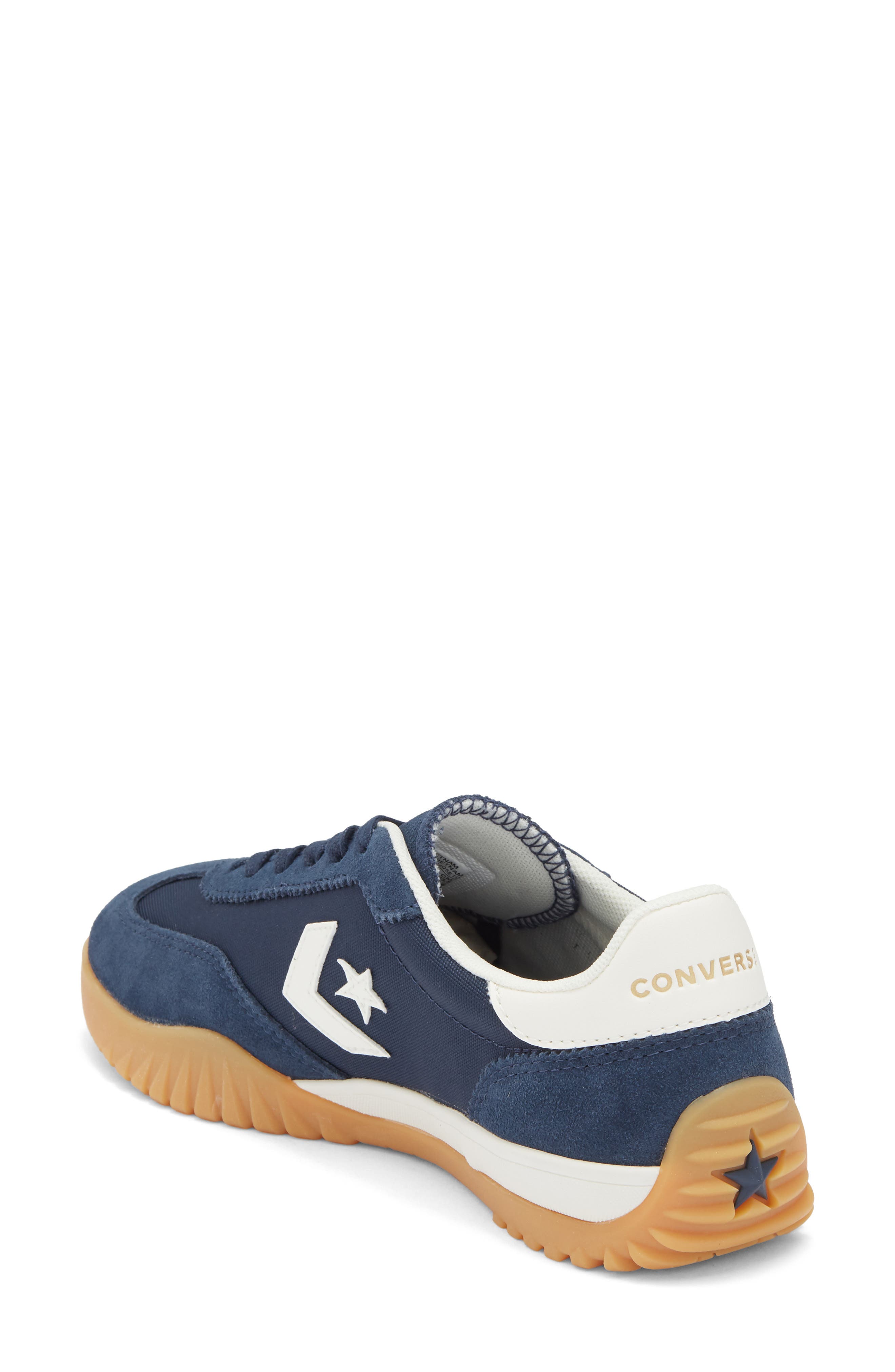 Run Star Trainer Low Top Sneaker, Alternate, color, NAVY/ EGRET/ GOLD