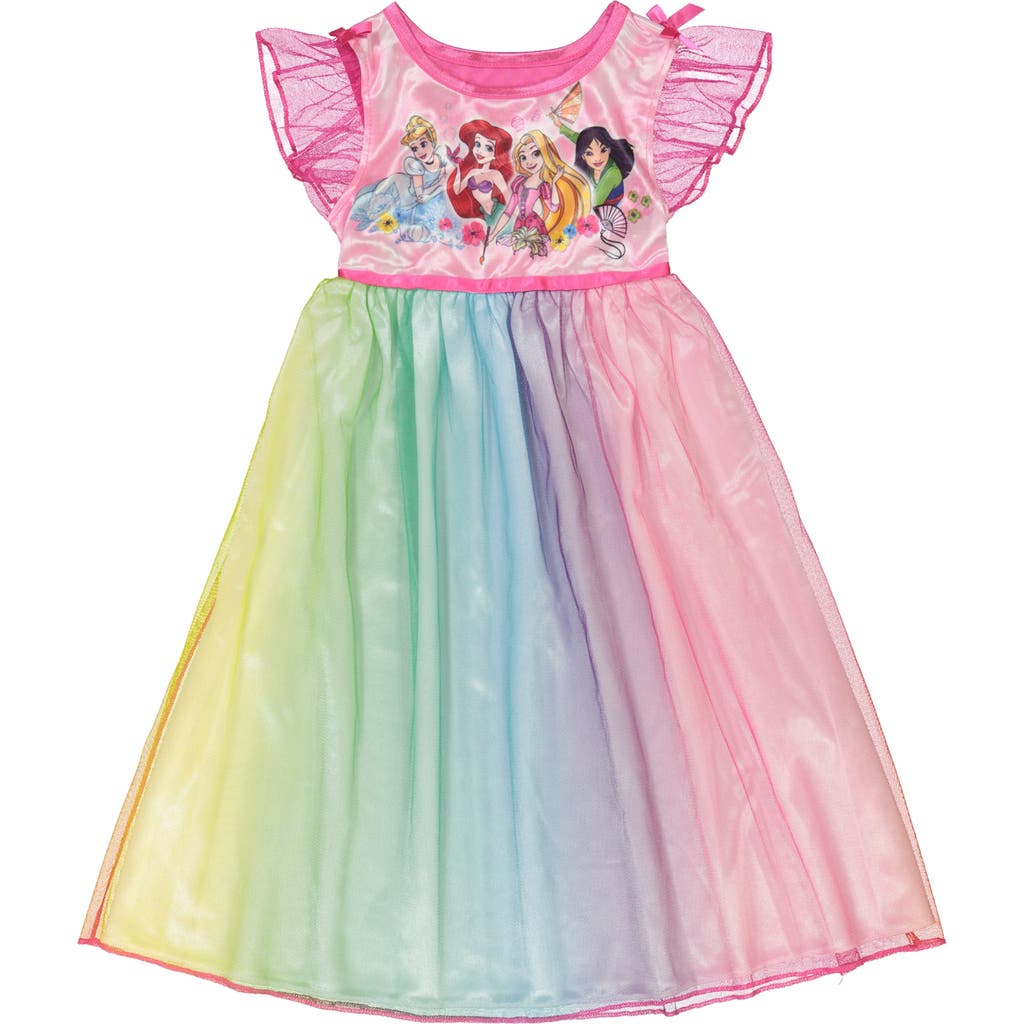 Ame Kids' Disney Princess Pajama Night Gown In Multi