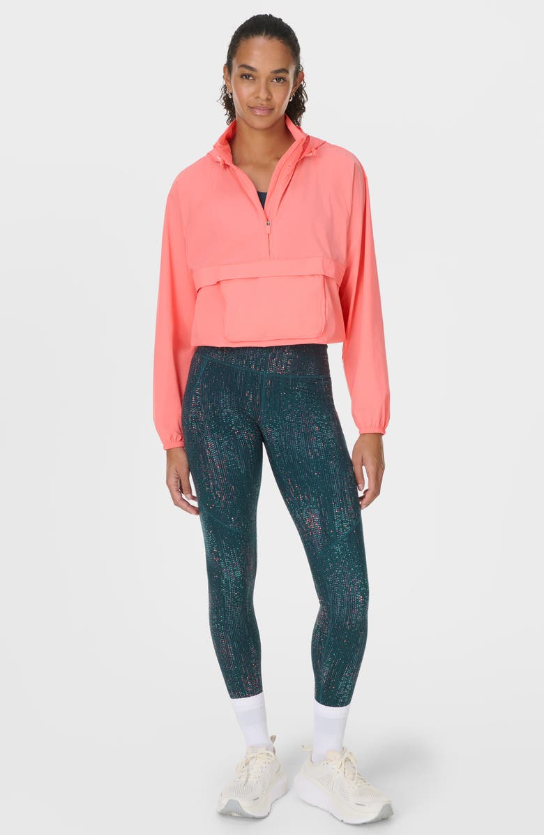 Sweaty Betty Ultimate Packaway Pullover Running Jacket, Alternate, color, Melon Pink