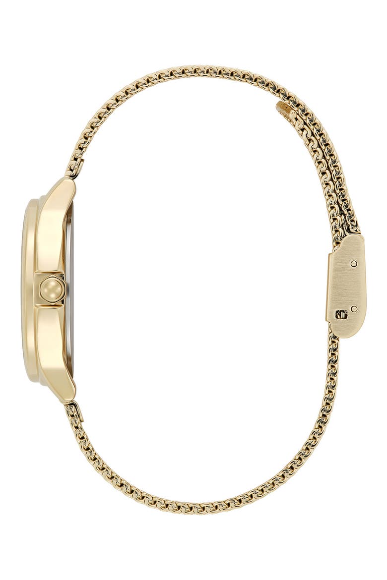 Classic Bee Mesh Strap Watch, 30mm, Alternate, color, GOLD