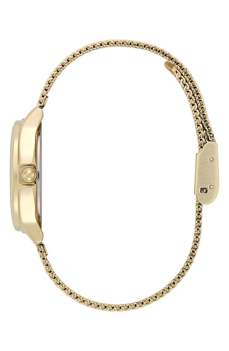 Olivia Burton Classic Bee Mesh Strap Watch, 30mm, Alternate, color, Gold