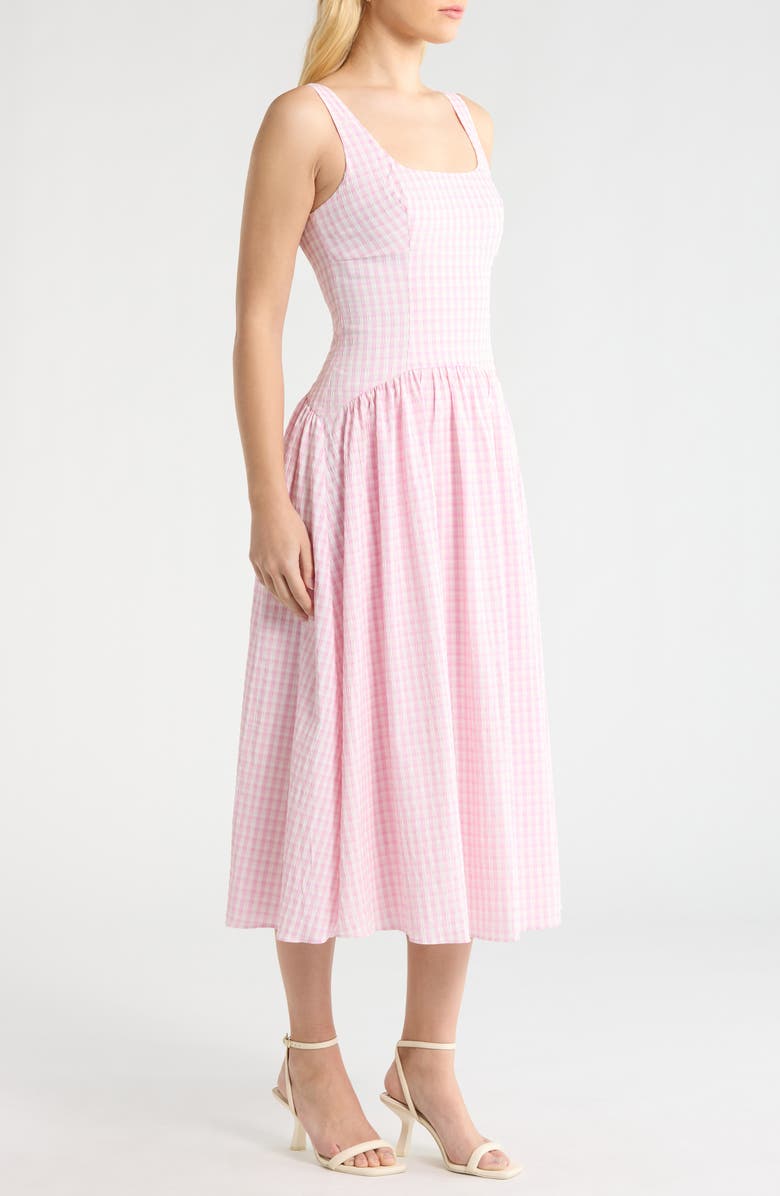 ASTR the Label Cara Gingham Dress, Alternate, color, Pink Gingham