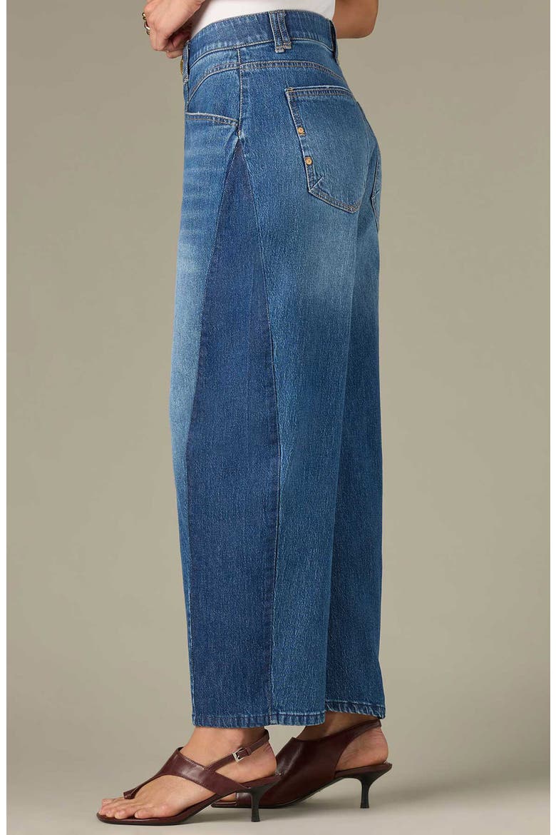 High Waist Barrel Jeans, Alternate, color, BLUE