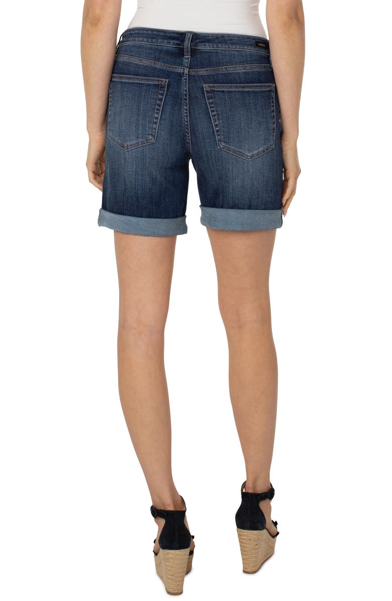 Liverpool Los Angeles Marley Denim Girlfriend Shorts, Alternate, color, 