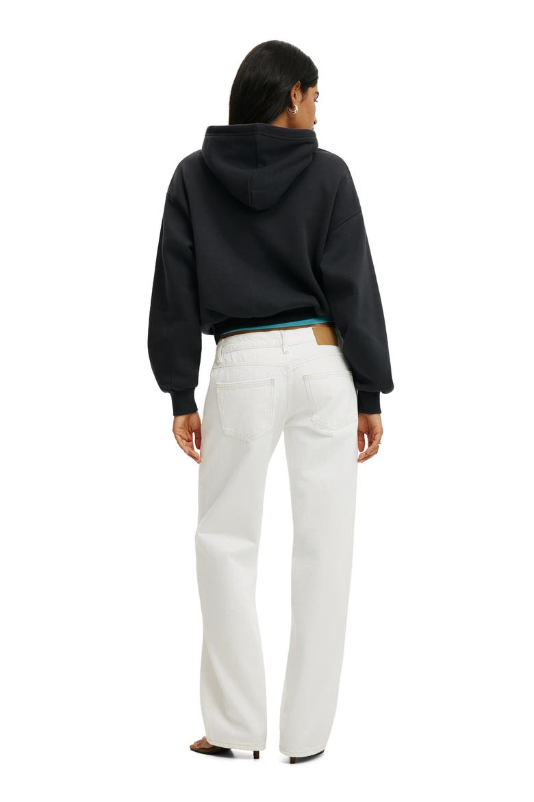 Women's Boxy Fleece Hoodie, Alternate, color, Shadowstone