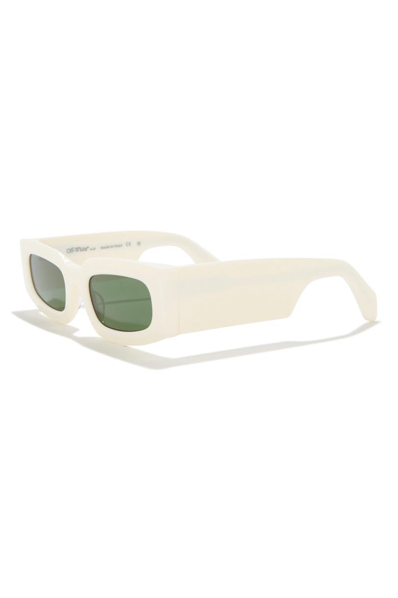 Cary 52mm Rectangular Sunglasses, Alternate, color, WHITE GREEN