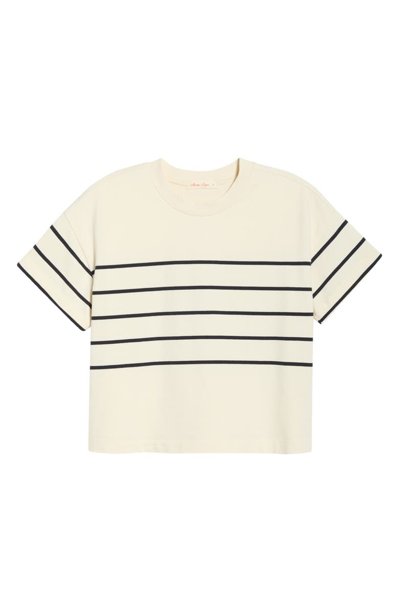 Marine Layer Stripe Cotton T-Shirt, Alternate, color, Black/ White Stripe