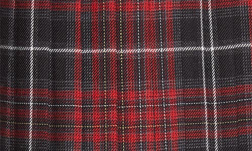Burberry Check Wool Blend Midi Kilt In Red