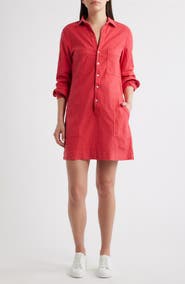 Frank & Eileen Ireland Patch Pocket Long Sleeve Shirtdress