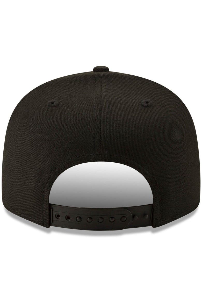 Men's New Era Black Chicago Bears B-Dub 9FIFTY Adjustable Snapback Hat, Alternate, color, Black