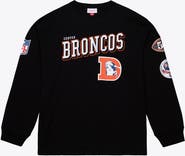 Mitchell & Ness Men's Mitchell & Ness Black Denver Broncos Big & Tall Training Camp Long Sleeve T-Shirt