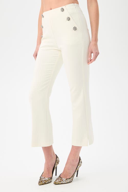 Trina Turk Luhrmann 2 Cropped Flare Leg Pant In White