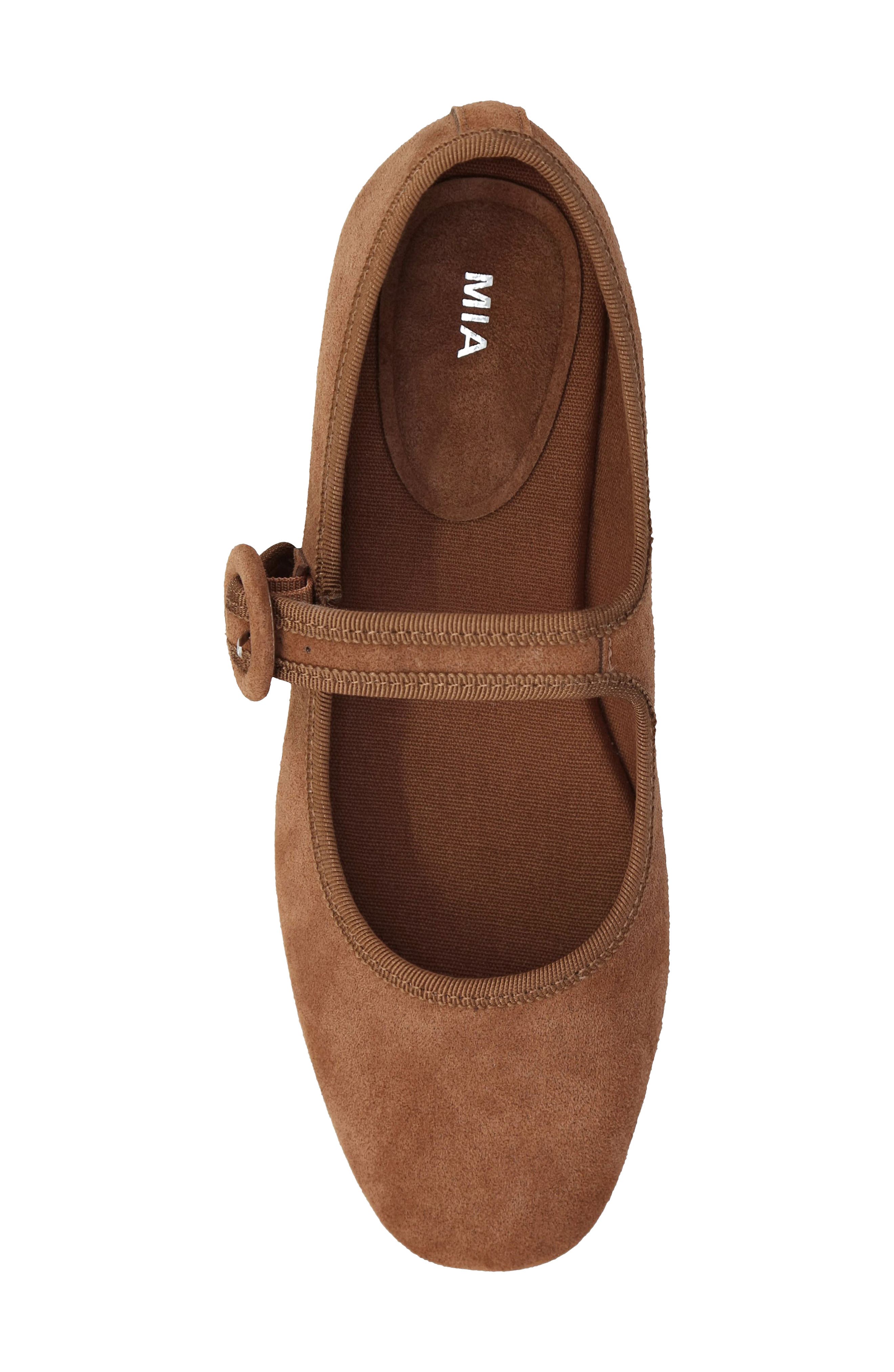 Miya-R Mary Jane Flat, Alternate, color, COGNAC CROCO