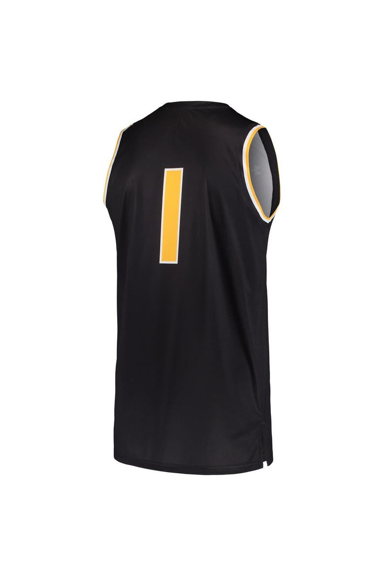 Men's Under Armour Black #1 Wichita State Shockers Basketball Replica Jersey, Alternate, color, Black